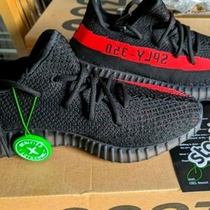 Yezzy 350 core black red
